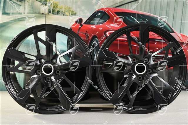 21" Komplet felg Cross Turismo Design, 9,5J x 21 ET60 + 11,5J x 21 ET66, czarny satynowy mat