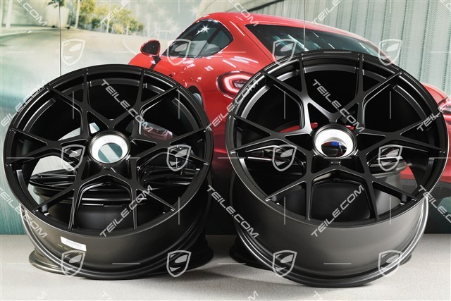 GT4 RS / Spyder RS 20" komplet felg, aluminium, 8,5J x 20 ET61 + 11J x 20 ET50, czarny satynowy półmat