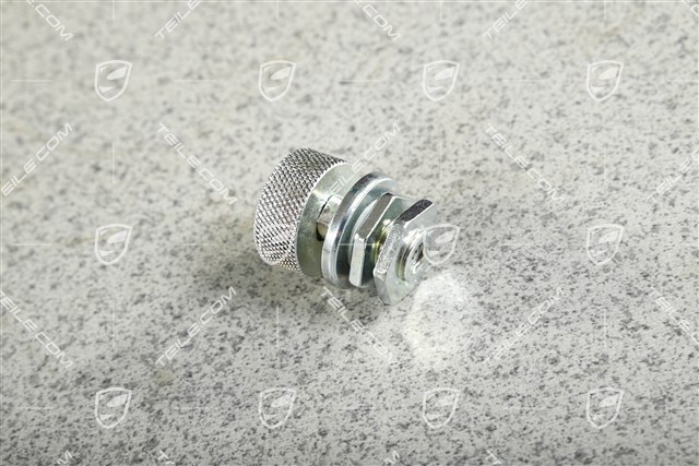 Tensioning element for headlight mounting