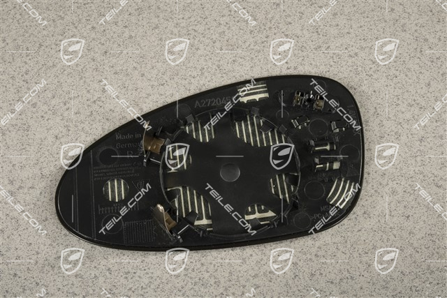 Szkło lusterka drzwi, wypukłe, R