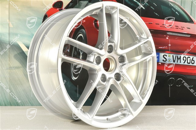 19'' Felge Panamera Turbo II, 10J x 19 ET61, Brilliant Chrome Finish