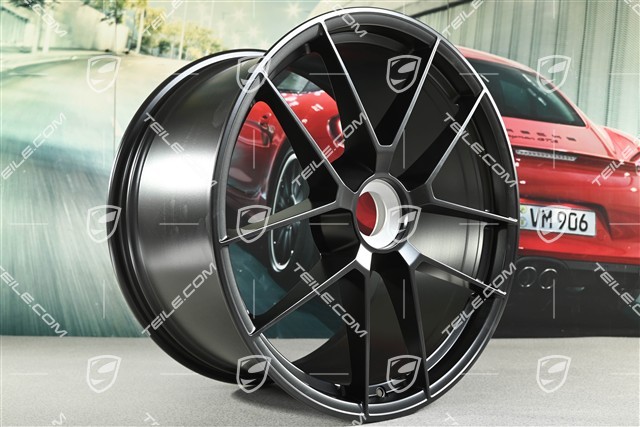 21" felga Carrera GTS, 11,5J x 21 ET79, montaż na centralną śrubę, czarny satynowy półmat