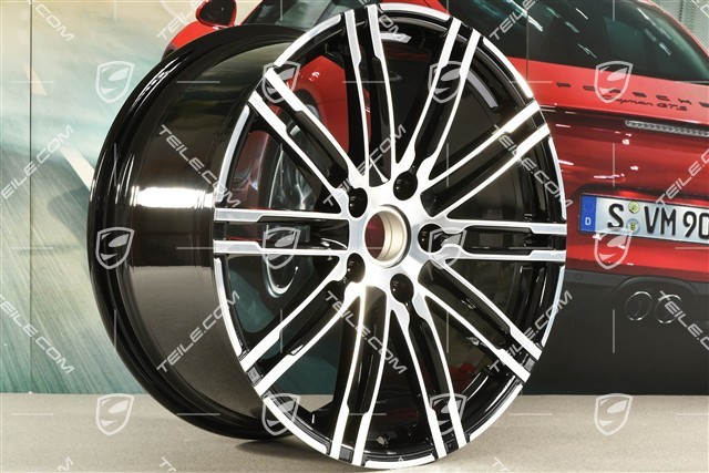 20" felga, Turbo III, 10J x 20 ET50, czarny połysk