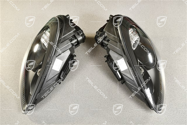 Reflektor xenonowy, Turbo, ze światłami dziennymi, pakiet SportDesign, wewnątrz CZARNE, komplet (lewy + prawy)