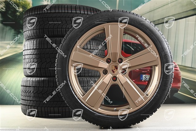 22" Winterräder Cayenne Exclusive Design Sport, Felgen 10J x 22 ET48 +11,5J x 22 ET52 + NEUE Continental Winterreifen 285/40 R22 + 315/35 R22, Neodyme