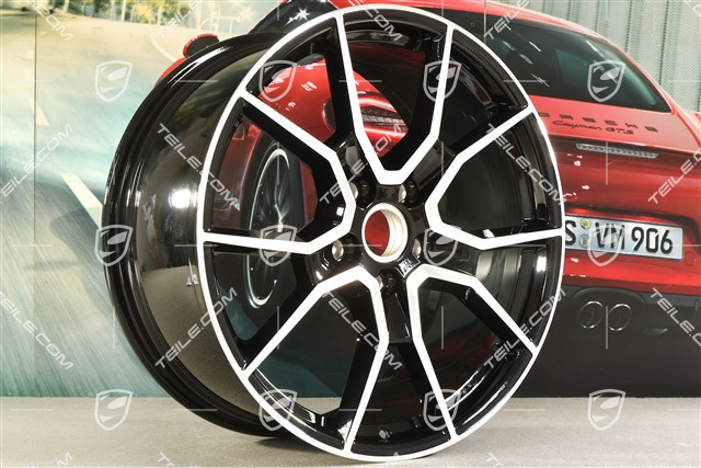 21" Felge Sport Turismo GTS / RS Spyder Design, 9,5J x 21 ET60, in Schwarz