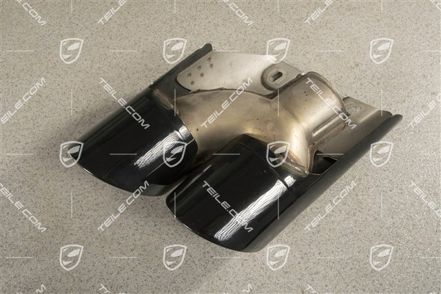 2,0L, Końcówka rury wydechowej, czarna, R