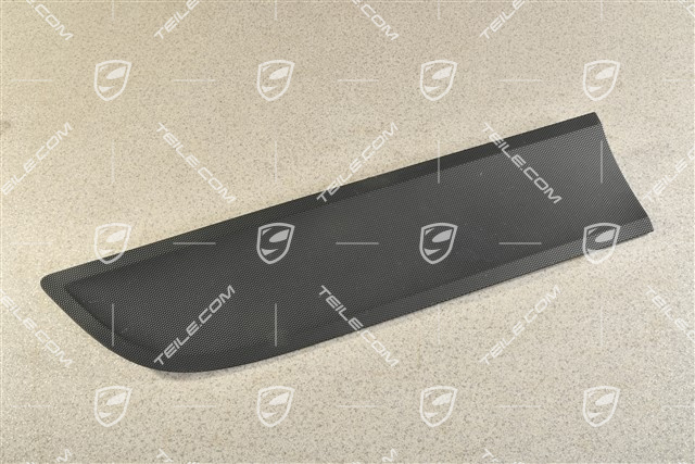 Rear door cover / trim, Matt black, R