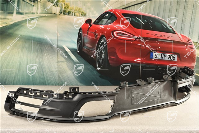 Rear bumper lower cover / diffuser, Black matte