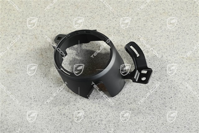 Cover, additional headlamp, Cayman S, Black matte, L