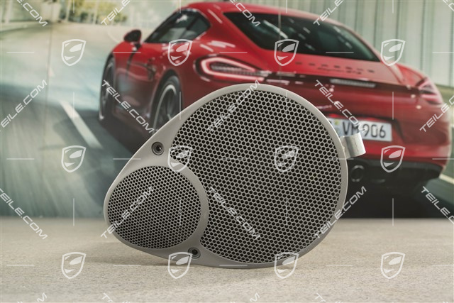 Coupe / Targa, Loudspeaker, Graphite grey, rear, R