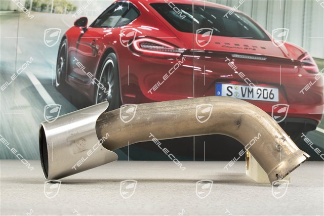 Exhaust system tail pipe, standard tailpipe, 4-pipe look, outer, R