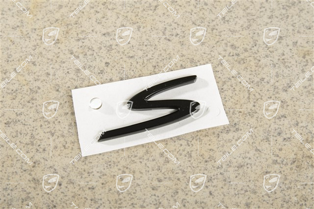 Schriftzug "S", Schwarz