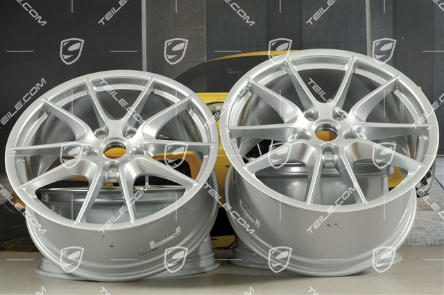 20-inch Carrera S III wheel rim set, 8,5J x 20 ET51 + 11J x 20 ET70, brilliant chrome finish