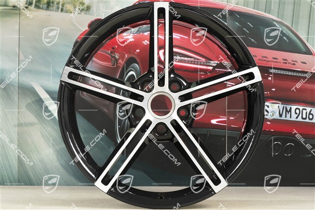 21" Felgensatz Mission E Design, 9,5J x 21 ET60 + 11,5J x 21 ET66, schwarz hochglanz