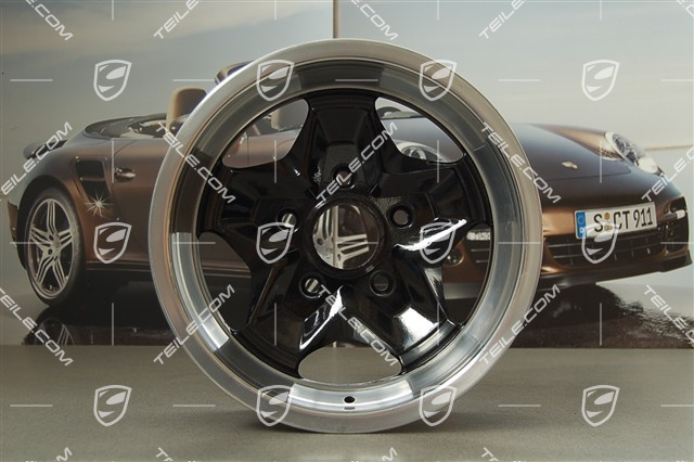 15-inch wheel, SC, "Cookie Cutter", 7J x 15 ET 23,3, black high gloss 15-inch wheel, SC, "Cookie Cutter", 7J x 15 ET 23,3, black high gloss