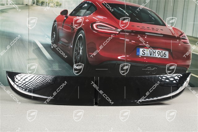 Turbo/Turbo S/GTS rear spoiler, upper part, black, (incomplete)