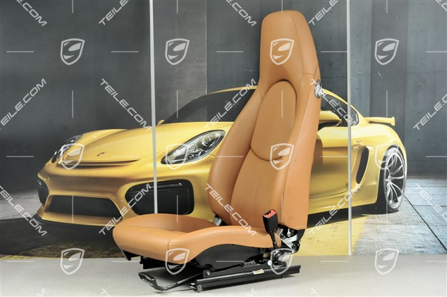 Sitz, manual einstellbar, Leder, Natur Braun, R