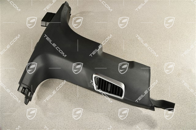 Verkleidung, B-Säule mit Luftdüse , Unten, Schwarz, R