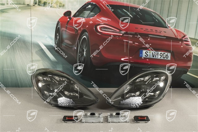 LED-Matrix headlights PDLS Plus, Set incl. control units, black, L+R