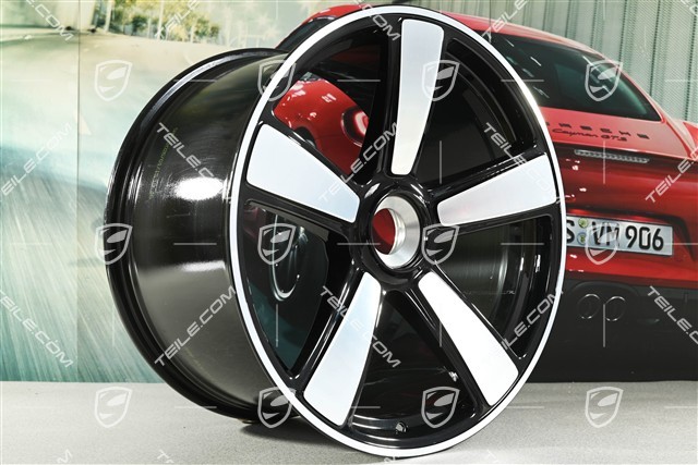 21" Felga Sport Classic, 12J x 21 ET63, czarny wysoki połysk