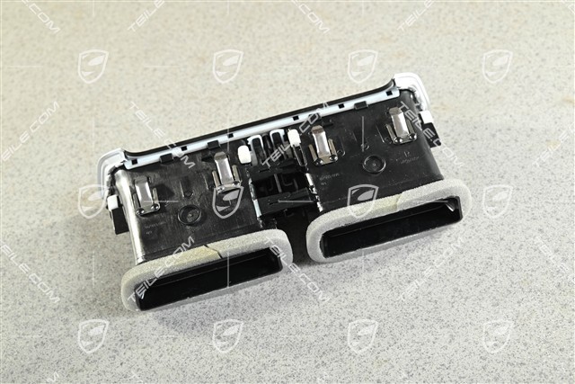Centre air vent Galvano silver