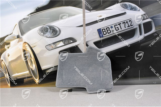 Fußmatten-Set, 4-teilig (997), für 911 Cabriolet/Targa Modelle mit BOSE Sound-System, steingrau