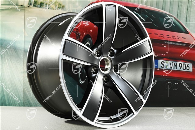 20-inch wheel rim Carrera Sport, 10,5J x 20 ET47, black satin matt