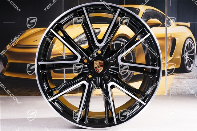 21" Felga Panamera Exclusiv, 11,5J x 21 ET69, czarny wysoki połysk