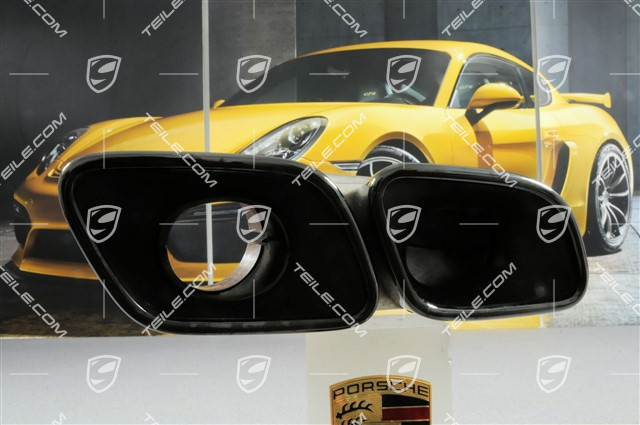 Końcówka rury wydechowej, Turbo, Czarna, R Końcówka rury wydechowej, Turbo, Czarna, R