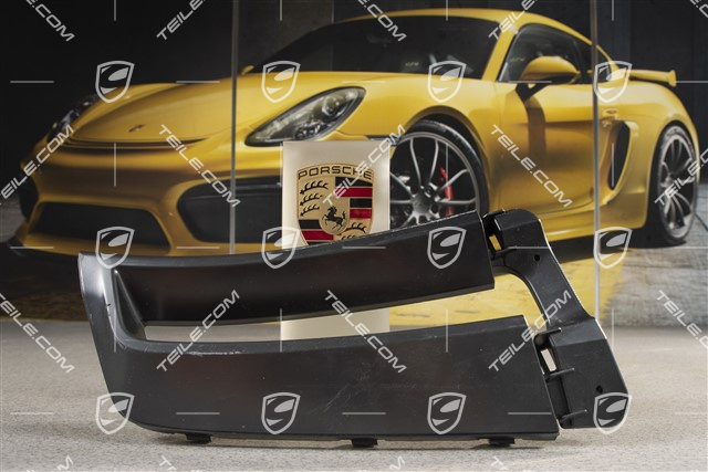 Spoiler boczny przedniego zderzaka, czarny mat, GT2RS, L