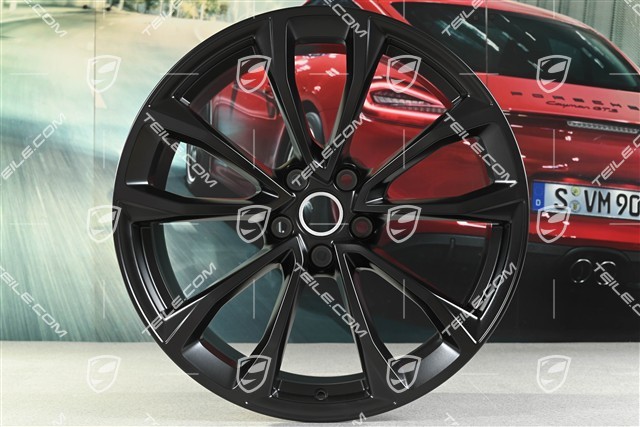 19" Felgensatz Macan Design, 8,5J x 19 ET21 + 9J x 19 ET21, schwarz seidenmatt