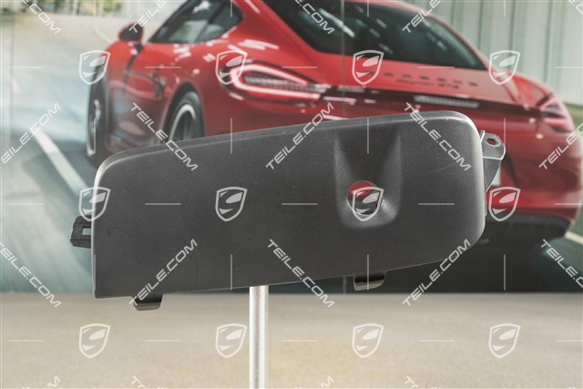 Air inlet / duct / guide cover, lateral, Black matte, PDC, L