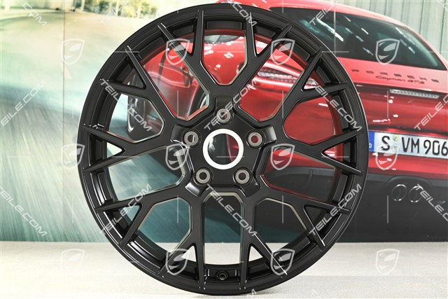 20-calowa felga RS Spyder Design 2, 8,5J x 20 ET50, czarna satynowo-matowa