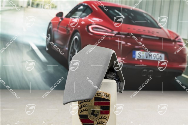 Blenda ze skóry, rączka drzwi, wewnętrzna, Stone grey, L