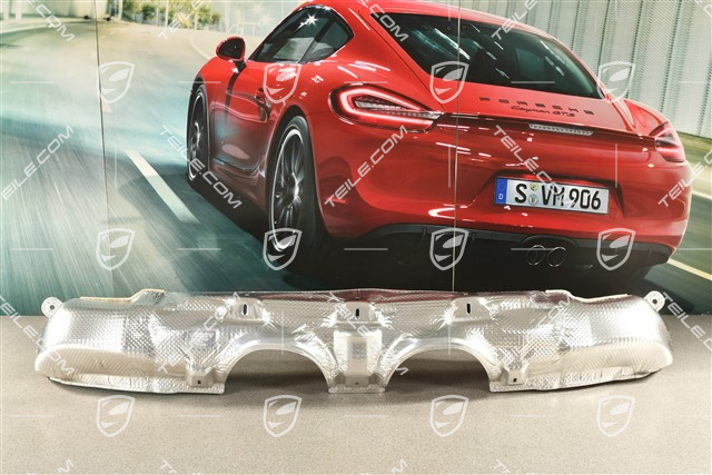 Hitzeschutz Stossfängerträger hinten, Sportabgasanlage