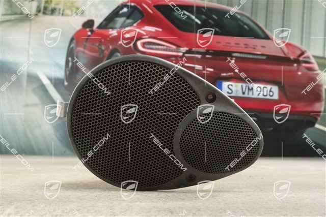 Głośnik, deski rozdzielczej, czarna satyna, L