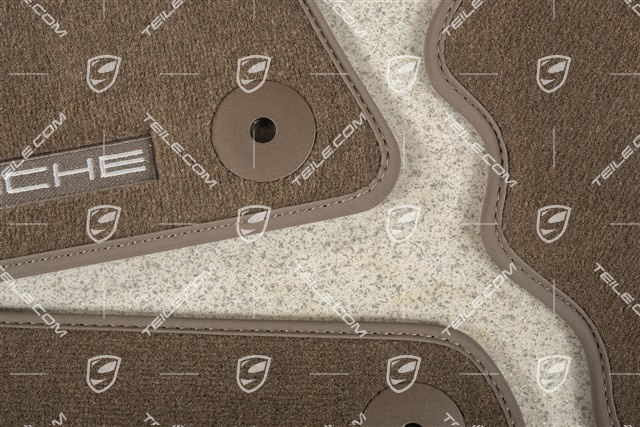 Fussmatten Satz, Climatronic hinten, Sattelbraun, LL