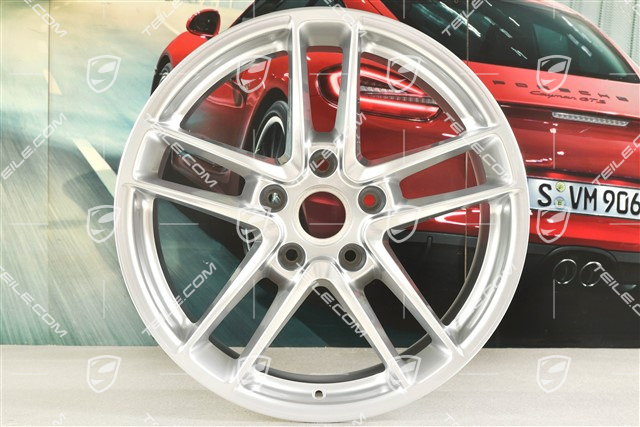 19'' Felge Panamera Turbo II, 10J x 19 ET61, Brilliant Chrome Finish