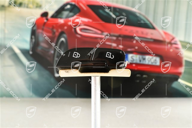 Central locking switch, Gloss black, R