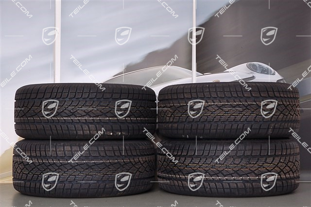 19-inch Cayenne Design II winter wheel set, 4 wheels 8,5 J x 19 ET 59 + 4 Dunlop winter tyres 265/50 R 19 110V XL M+S, witho TPMS