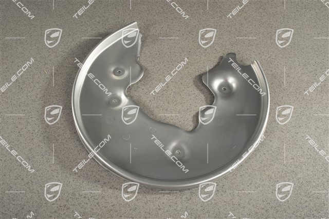 Rear axle disc brake protective plate, R