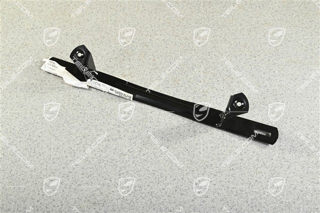 Front bumper number plate support bracket