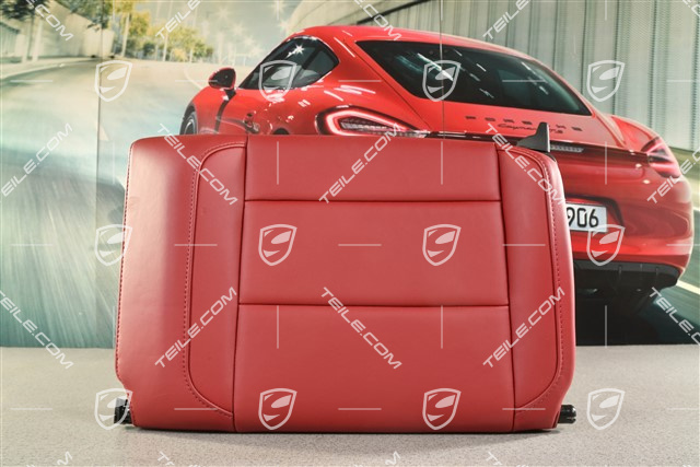 Notsitzrückenlehne / Rücksitz / Rückenlehne, Hinten, Leder, Bordeauxrot, Coupe, L