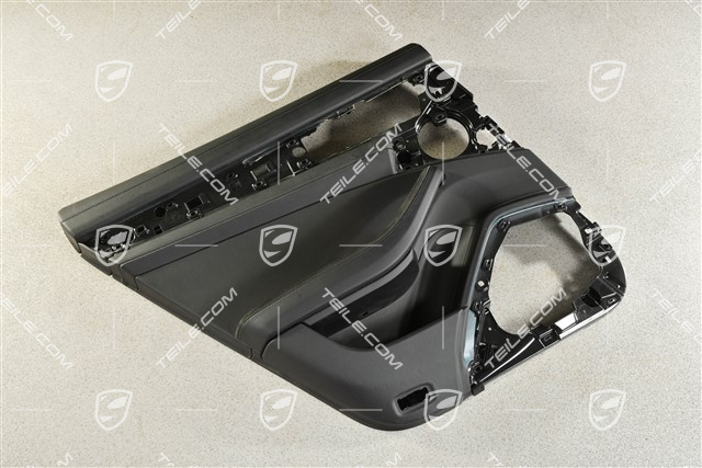 Turverkleidung, hinten, leder/alcantara, Schwarz, L, (beschadigt leder)