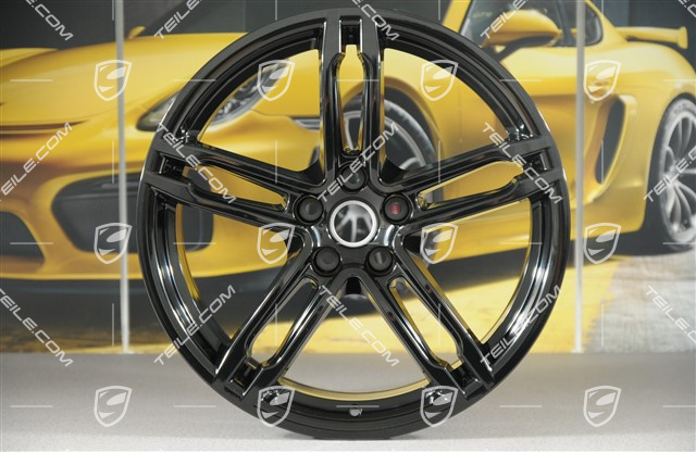19" wheel, Turbo/Sport Design, 8,5J x 19 ET21, black high gloss