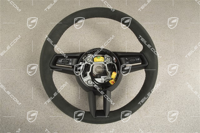 Multifunktionslenkrad, Alcantara, Schwarz/Schwarz, Heizung