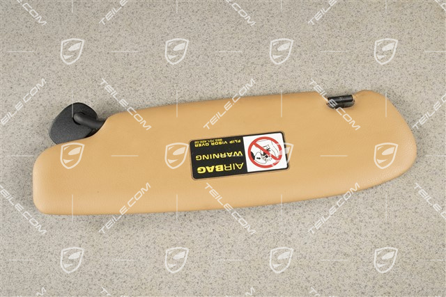 Osłona przeciwsłoneczna, Coupe, skóropodobna, Sand beige, R