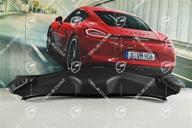 Blenda / osłona zamka, górna, czarna