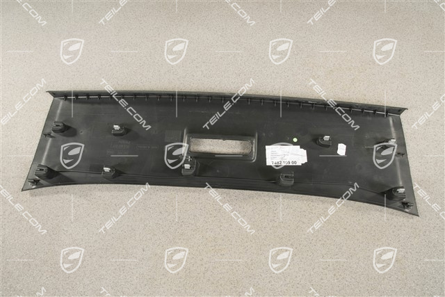 Abschlussleiste, hinten, Alcantara, Schwarz